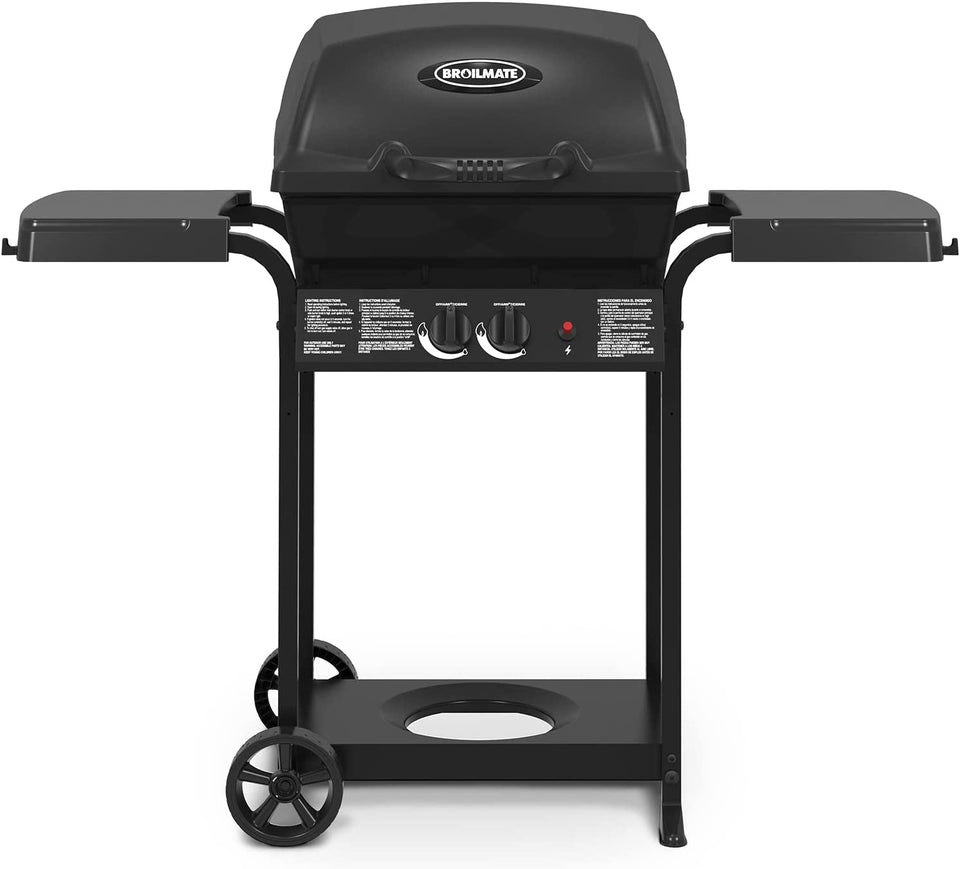 . 24025BMT. Cast 2-Burner. Liquid Propane Gas Grill. Black