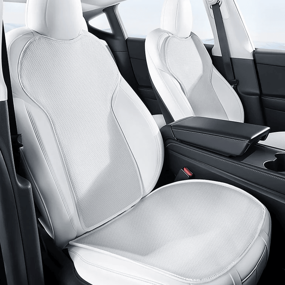 Premium Cooling Car Seat Cushion for Tesla Model 3/Y - Ultra Breathable Ice Silk Technology