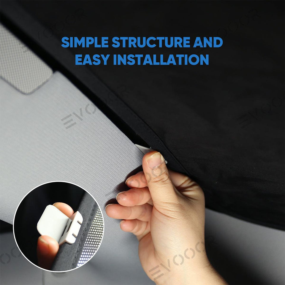 2024 Model 3 Highland Upgrade Built-In Reflective Sunroof Ice Crystal Double Insulation Sunroof Sunshade For Tesla