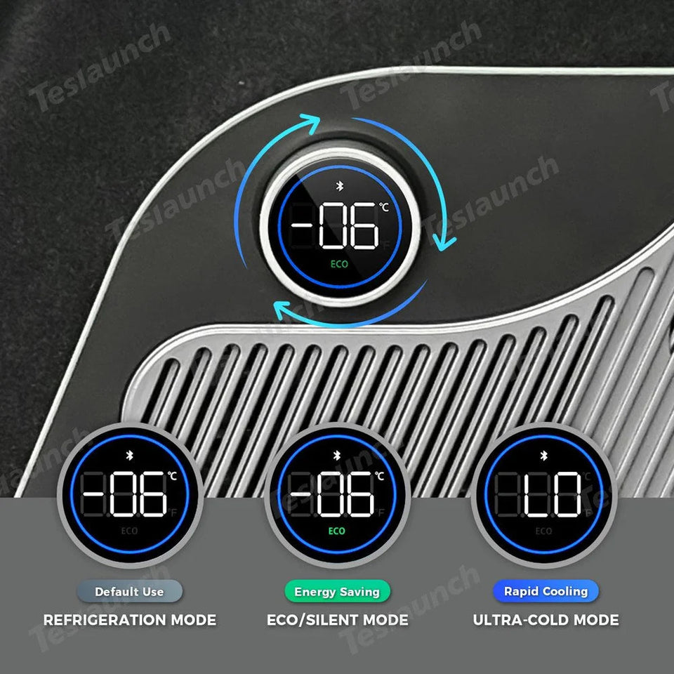 15L Hidden Rear Trunk Refrigerator – Compressor Cooler for Tesla Model Y