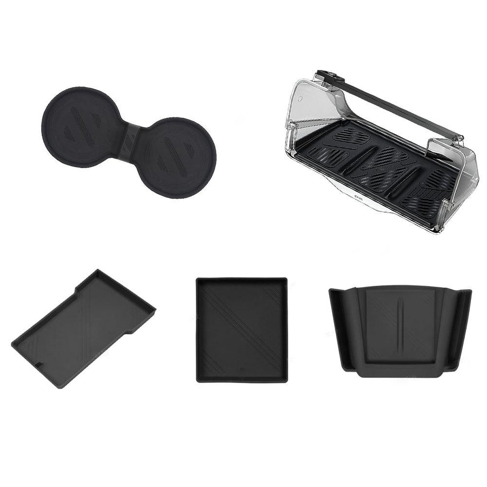 2024 Tesla Model 3 Highland Center Console Organizer Tray Designed For  Armrest Storage Box Cup pad Wireless charging pad Set