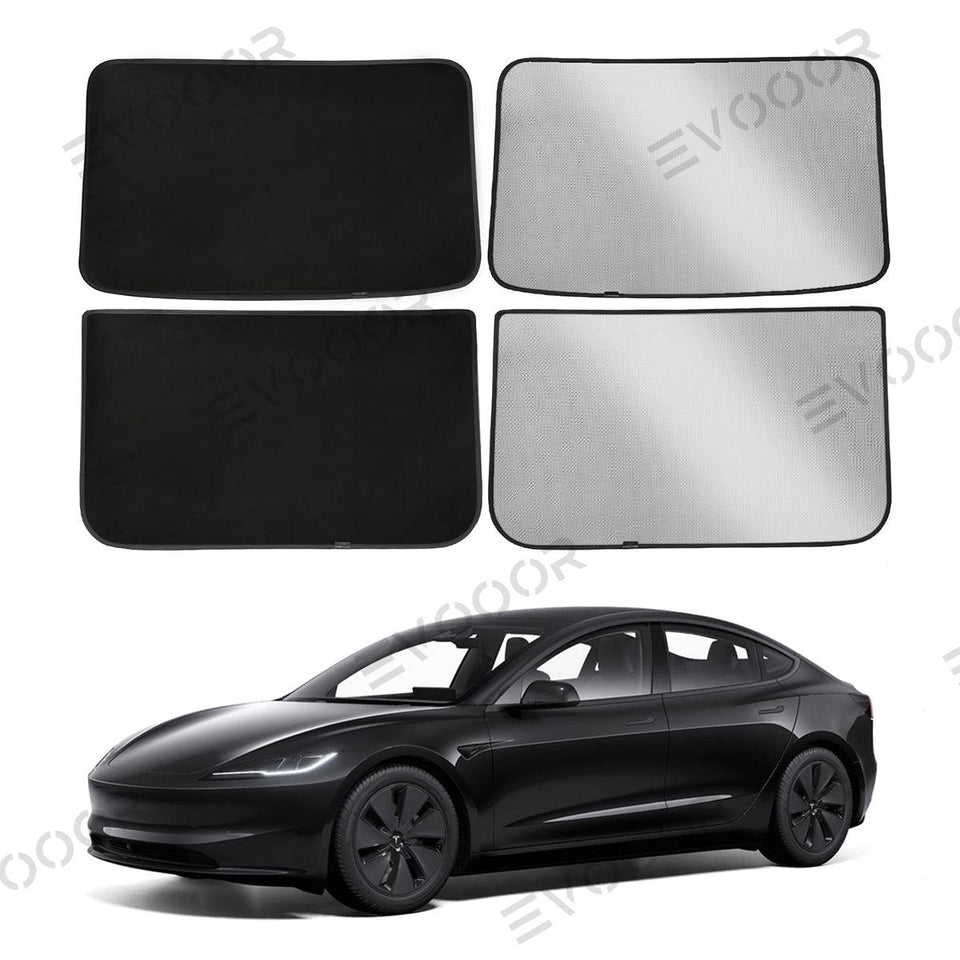 2024 Model 3 Highland Upgrade Built-In Reflective Sunroof Ice Crystal Double Insulation Sunroof Sunshade For Tesla