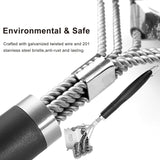 GRILLART Grill Brush and Scraper Bristle Free - Safe BBQ Brush for Grill -Stainless Grill Grate Cleaner - Safe Grill Accessories for Porcelain/Weber Gas/Charcoal Grill - Gifts for Grill Wizard/Men/Dad