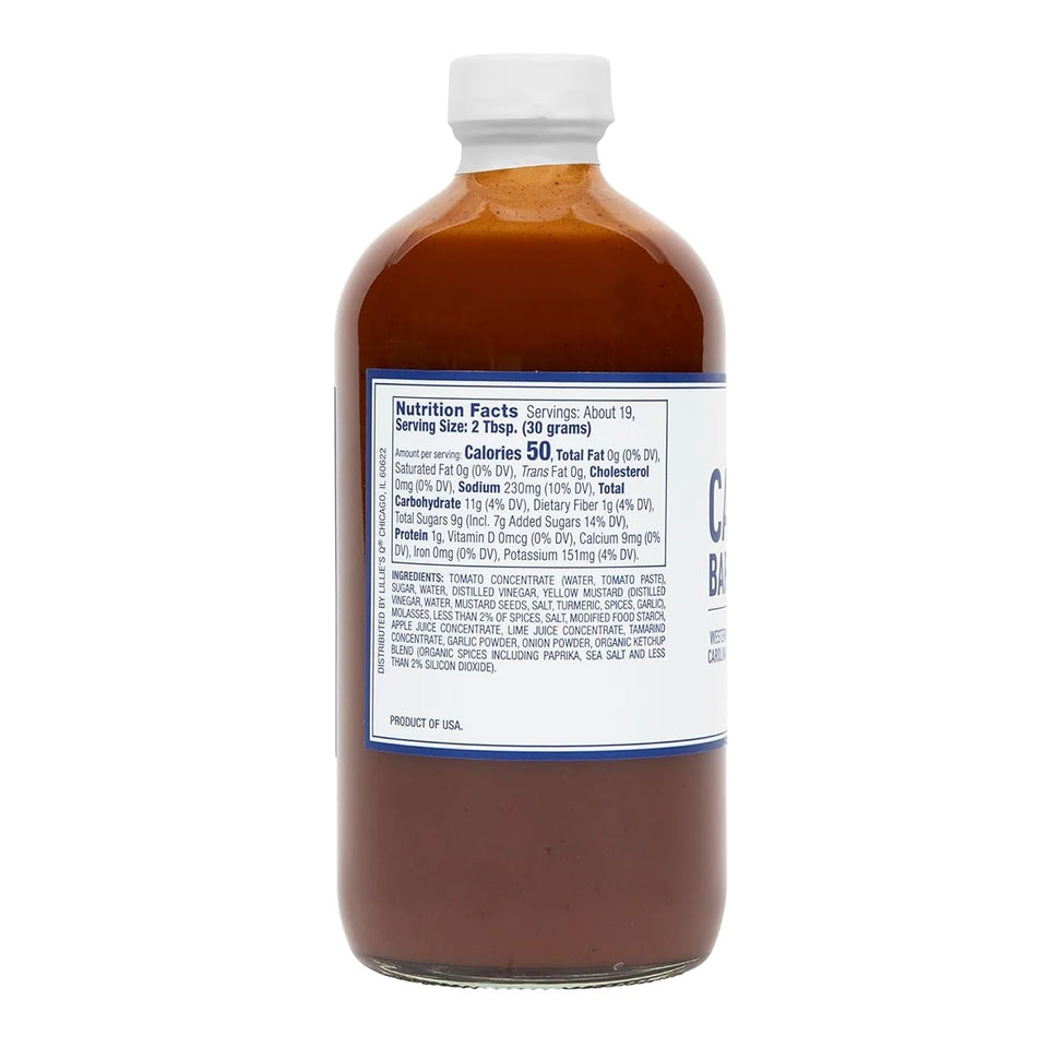 - Carolina Barbeque Sauce. Gourmet Carolina Sauce. Tangy BBQ Sauce with Tomato Vinegar. Premium Ingredients. Made with Gluten-Free Ingredients (20 Oz)