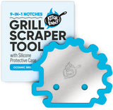 Grill Scraper for Outdoor Grill - BBQ Grill Accessories. Bristle-Free Camping Accessories. Perfect BBQ Gifts for Men Who like Grilling. Stocking Stuffers for Adults. Dads Who Have Everything