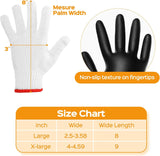 200 Pcs Disposable BBQ Gloves with 4 Pairs Cotton Liners Grilling Gloves BBQ Cooking Gloves(Black. White. Large)