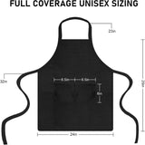 12 Pack Bib Apron. Unisex Restaurant Kitchen Aprons for Women with 2 Pockets. Chef Aprons for Cooking Men BBQ Painting Drawing Craft Plain Adults. Bulk Black