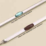 12PCS Kabob Skewers Flat Metal Stainless Steel BBQ Barbecue Skewer 16 Anti-Roll Heavy Duty Shish Kebob Sticks Wide Reusable Grilling Skewers Set for Meat Shrimp Chicken Vegetable Kebab Fork Sausage…