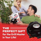 Grillbot Automatic Grill Cleaning Robot with Nylon Brushes. BBQ Grill Cleaner. Grill Brush. Grill Scraper. BBQ Accessories (Red Grillbot + Carry Case)