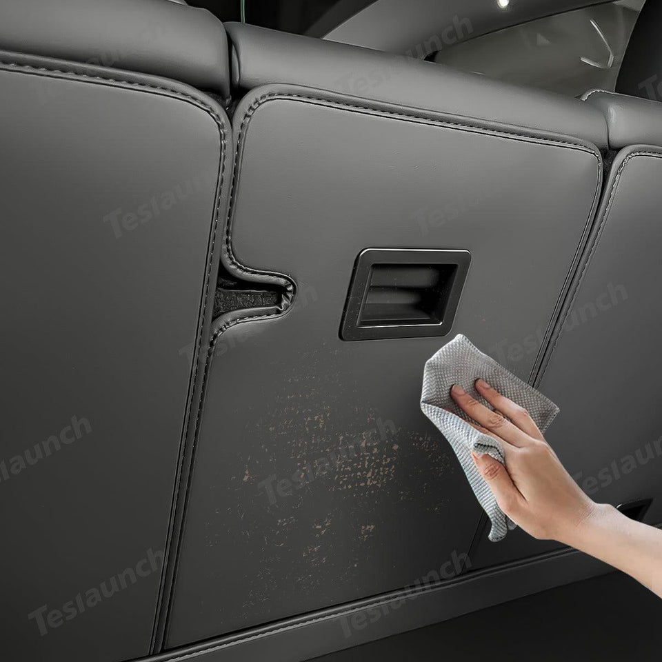 Nappa Leather Rear Seat Back Protector for Tesla Model Y Juniper 2025+