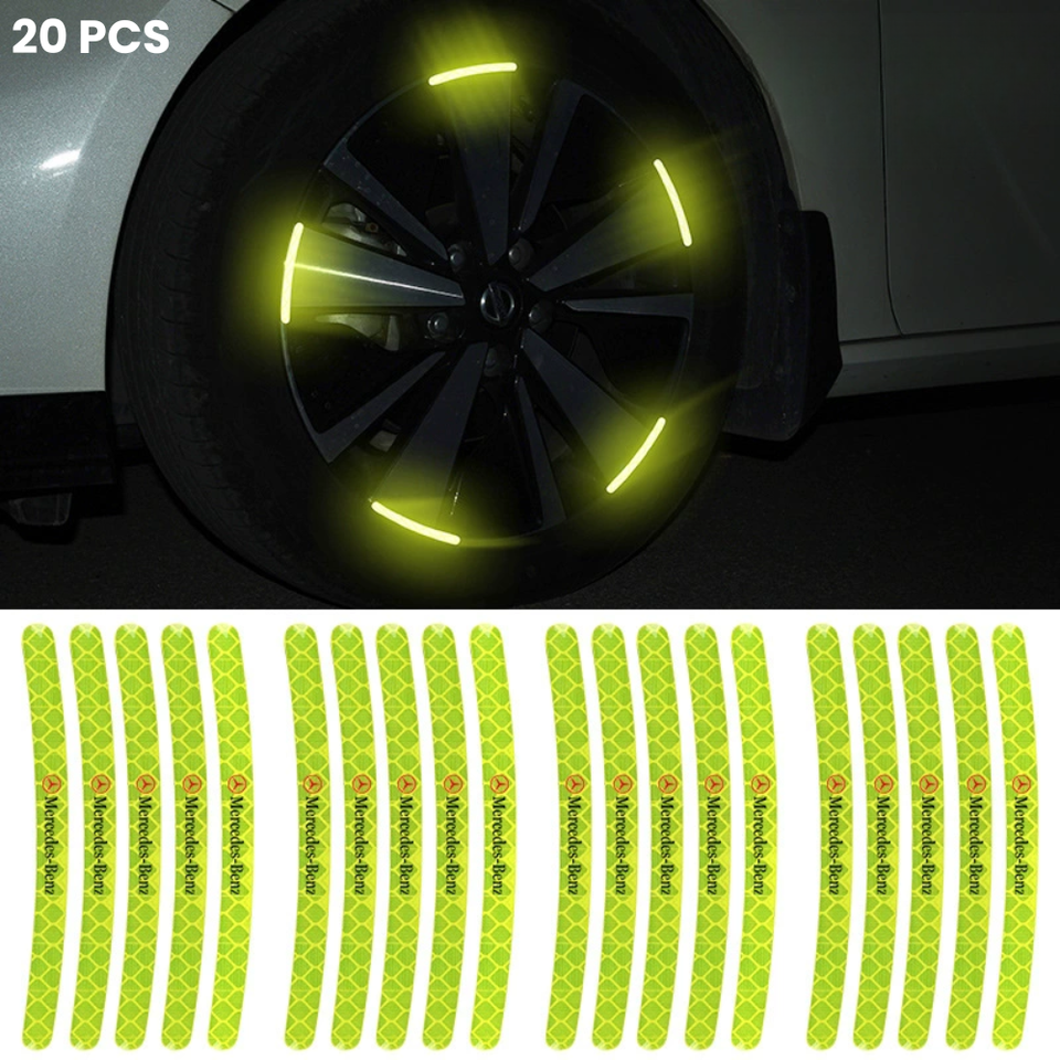 20 Pcs Illuminated Wheel Protector with Logo