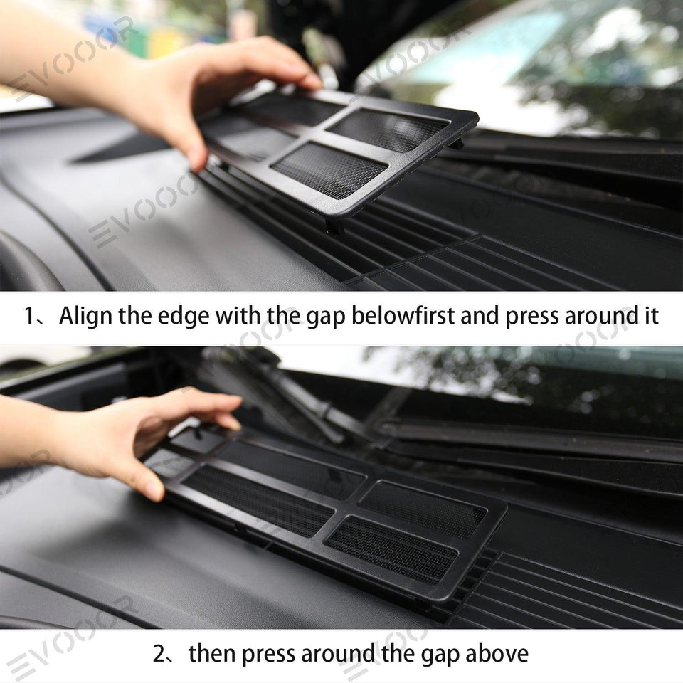 2024 Model 3 Highland Front Standby Storage Box Cover Air Conditioner Air Inlet Protective Mesh Grill Panel for Tesla