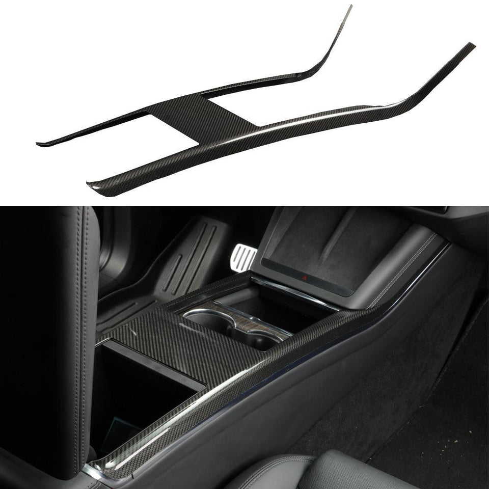 2022+ Tesla Model S/X Real Carbon Fiber Center Console Side Panel Upgrade