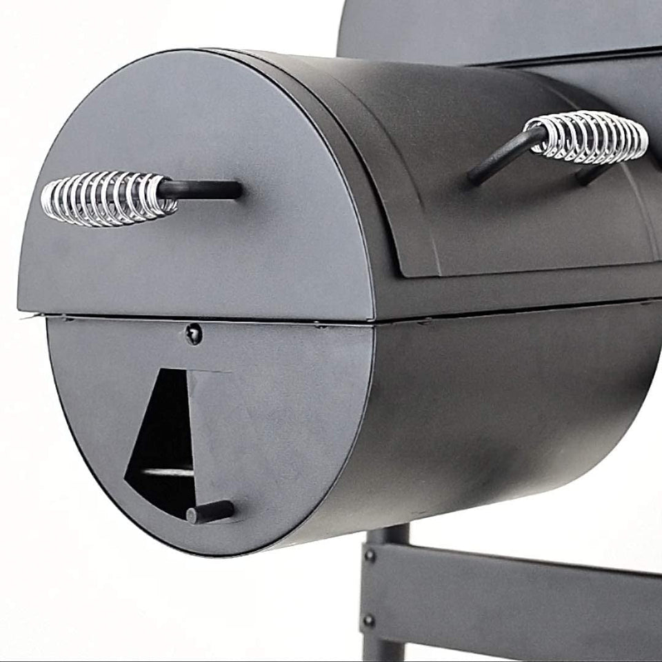 12201570-A1 American Gourmet Offset Smoker. Black.Standard