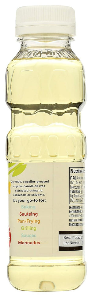 365 by Whole Foods Market. Organic Canola Cooking Oil. 16 Fl Oz