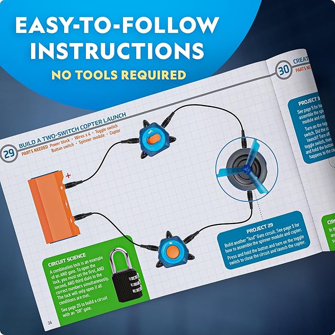 Blue Marble National Geographic Epic Circuits Science Kit - 40+ Projects