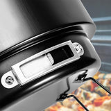 10 Portable round Barbecue BBQ Charcoal Grill with Handle for Outdoor Home Kitchen BBQ Picnic Camping