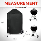 22 Inch Grill Cover for Weber Kettle Charcoal. Waterproof and Heavy Duty BBQ Covers with Fade Resistant