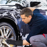 4 Pairs Rubber Kitchen Dishwashing Gloves - Reusable Household Cleaning Gloves for Washing Dishes and Cleaning Tasks. Flexible Durable and Non-Slip (Medium. Black)