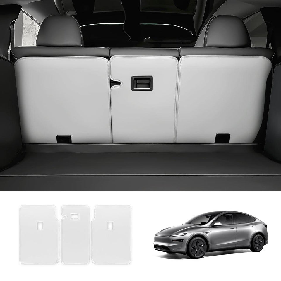 Nappa Leather Rear Seat Back Protector for Tesla Model Y Juniper 2025+