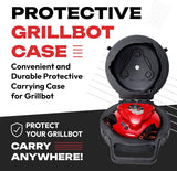 Grillbot Automatic Grill Cleaning Robot with Nylon Brushes. BBQ Grill Cleaner. Grill Brush. Grill Scraper. BBQ Accessories (Red Grillbot + Carry Case)