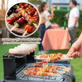 3000 Pcs Bamboo Skewers for Appetizers Toothpicks Wide Wooden Skewers Paddle for Kabobs Cocktail Picks Fruit Kababs Bbq Barbecue Sausage Grilling(6 Inches)