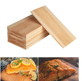 12 PK. Cedar Planks for Grilling Salmon.11X 5.5 Better Smoking. Add Best Smoky Flavor to Salmon. Veggies. Restaurant Quantity
