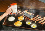 1543 Griddle Breakfast Kit 4 Piece Set Include Batter Dispenser. Bacon Press. Two Egg/Pancake Rings with Handle-Best Indoor-Outdoor Cooking Accessory. Multiple