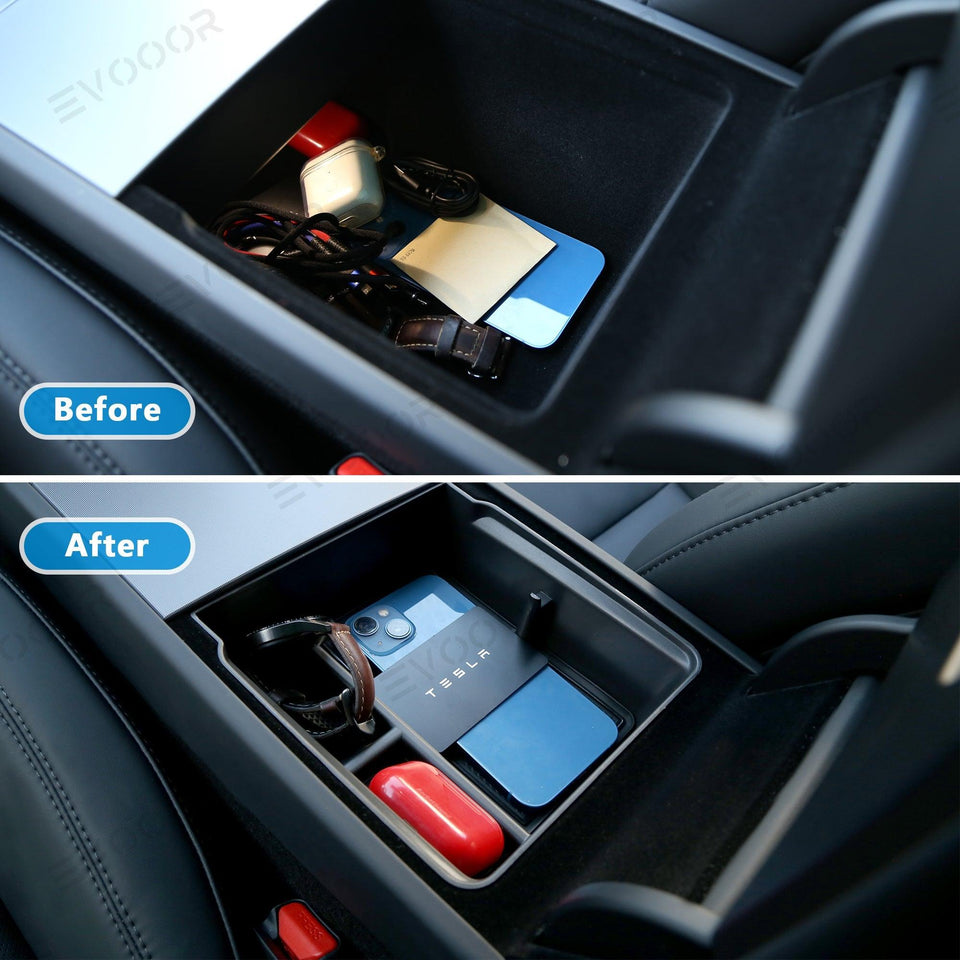 2024 Model 3 Highland Center Console Organizer and Armrest Box for Tesla