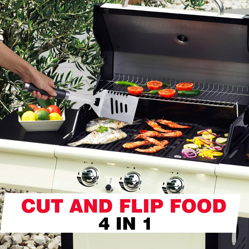 20Pcs Grill Tools Set.Stainless Steel BBQ Tools Set with Thermometer and Portable Case.Premium Grill Utensil Set-Ideal Grilling Gifts for Men&Women on Father'S Day. Christmas.Birthday