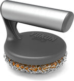 ™ Cast Iron Skillet Cleaner the Cast Iron Scrubber and Grill Brush - Perfect for Cleaning Cast Iron Cookware - Grills and Griddles - Built with Welded Stainless Steel Rings
