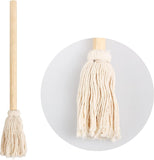 LZMS 10 Pcs Backyard Pro 12 BBQ Grill Basting Brush Mop Brush for Picnic Barbeque Grilling Smoking Steak - Perfect for Cooking or Cleaning