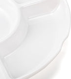 3 Pack Divided Serving Tray. 13 Inch Unbreakable Chip and Dip Platter. Melamine Appetizer Serving Plate. 5 Sectional Party Snack Relish Tray for Serving Food. Nuts. Candy. Dried Fruit. Veggies