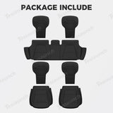Napa Leather Seat Cushion Set – All-Season Ventilated Comfort for Tesla Model Y Juniper 2025+ (7-Piece Set)