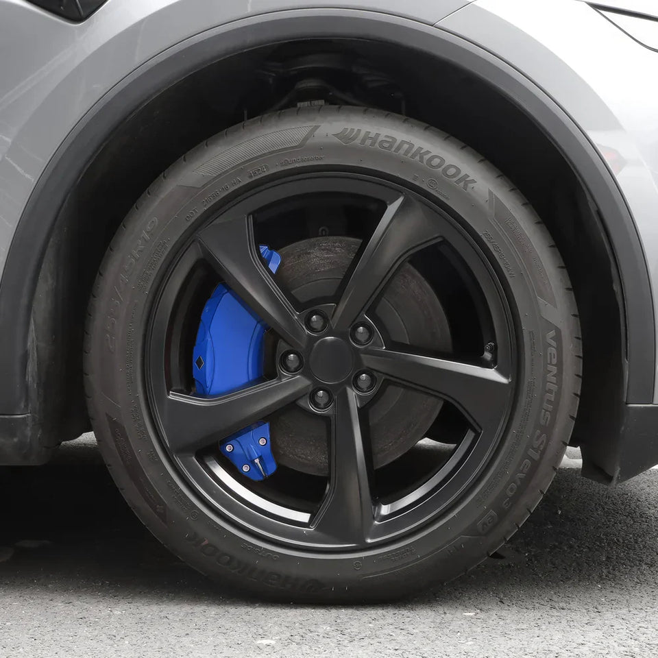 Set of 4 Red Brake Caliper Covers for Tesla Model Y - Enhanced Style for 2025+ Models