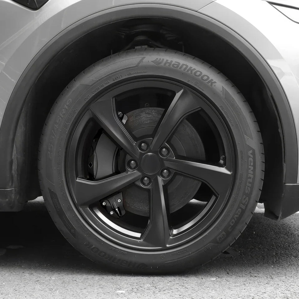 Set of 4 Red Brake Caliper Covers for Tesla Model Y - Enhanced Style for 2025+ Models