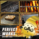 Xmas Gifts for Men Dad Boyfriend Husband Grill Brush and Scraper Bristle Free.Mens Stocking Stuffers.Bbq Accessories Grill Brush for Outdoor Grill.Kitchen Gadgets Cleaner(Gold)