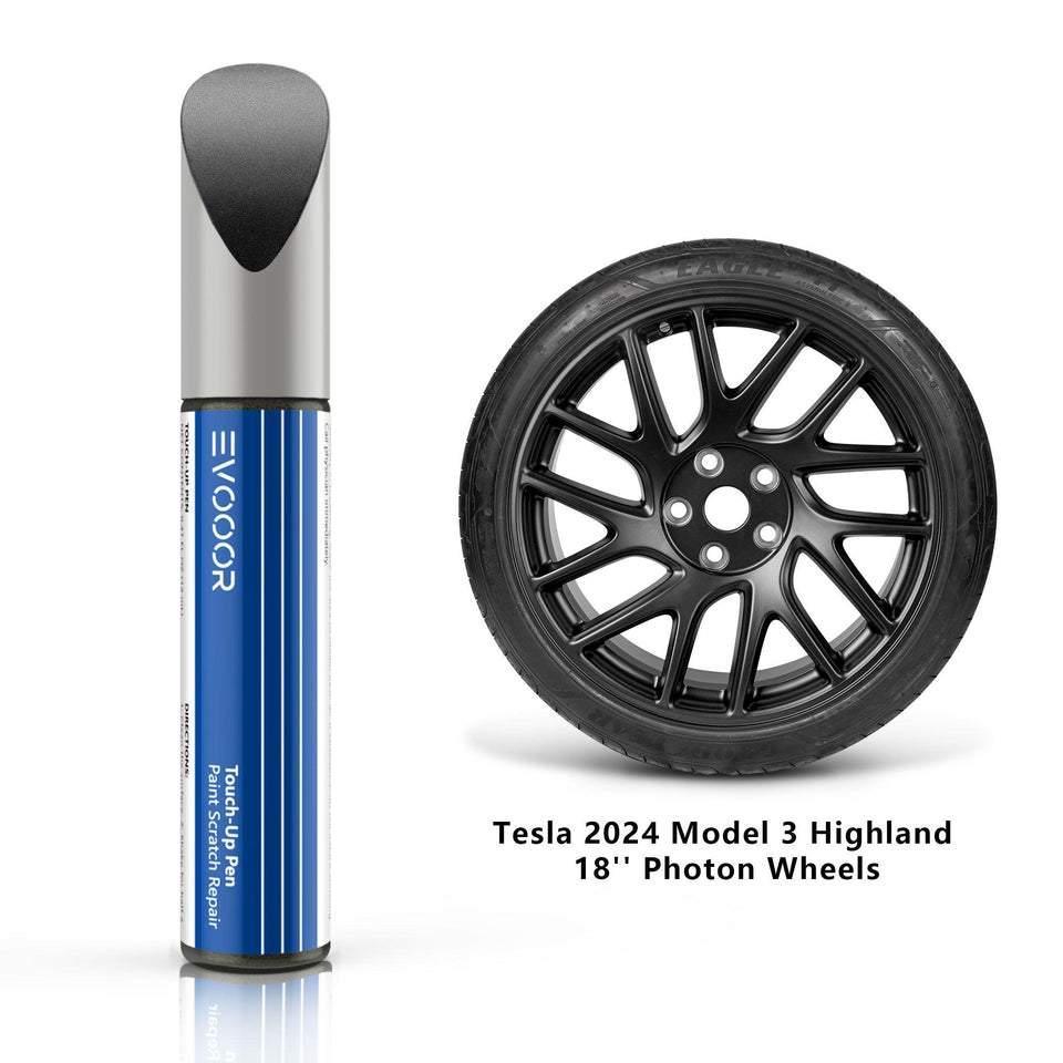 2024 Tesla Model 3 Highland Wheel Rims Touch Up Paint- DIY Curb Rash Repair with Color-matched Touch Up Paint