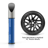 2024 Tesla Model 3 Highland Wheel Rims Touch Up Paint- DIY Curb Rash Repair with Color-matched Touch Up Paint