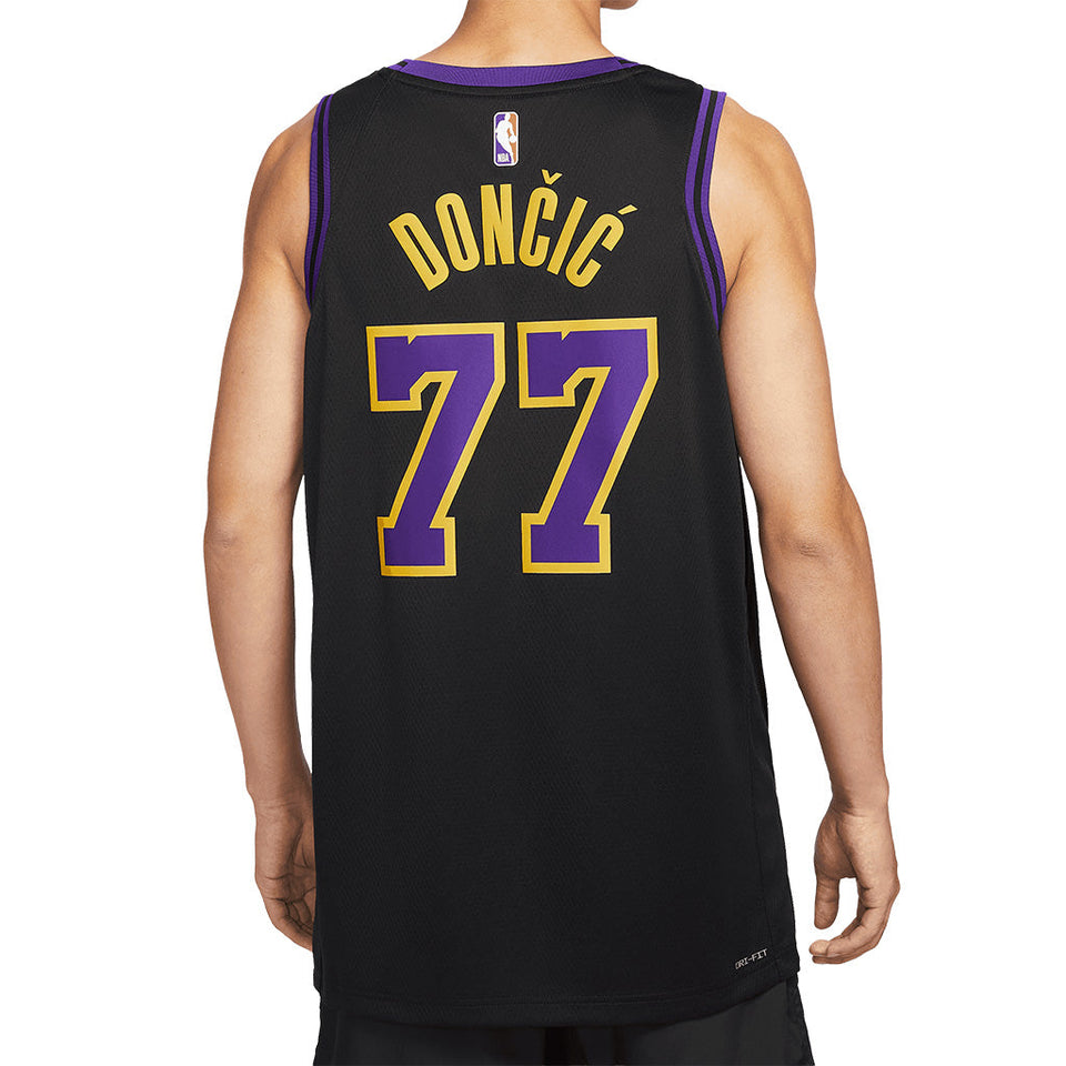 NBA Los Angeles Lakers Luka Dončić Nike 2025-26 City Edition Swingman Jersey - Black