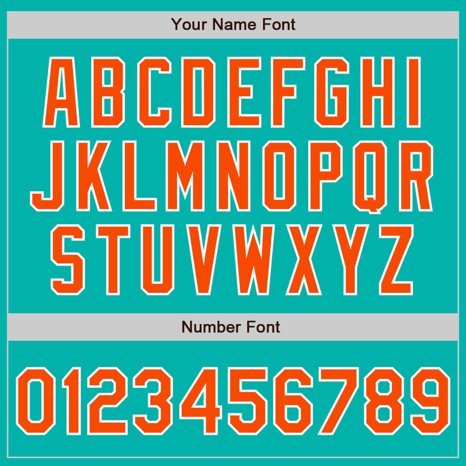 Custom Stitched Aqua Orange-White Baseball Pullover Sweatshirt Hoodie