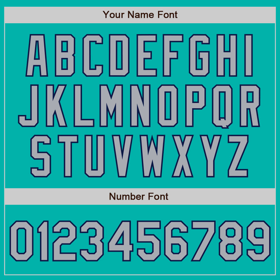 Custom Stitched Aqua Gray-Navy Baseball Pullover Sweatshirt Hoodie