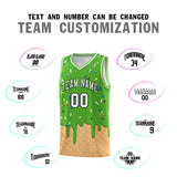 Custom Light Green Basketball Kits with Ice Cream Element Pattern