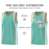 Custom Bright Green Buckskin Brown-White Ribbon Pattern Basketball Kits