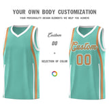 Custom Bright Green Buckskin Brown-White Ribbon Pattern Basketball Kits