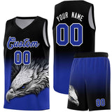 Custom Black Yellow Eagle Pattern Graffiti Pattern Sports Uniform Basketball Jersey