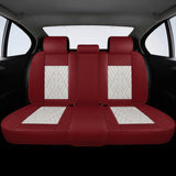 Beige & Red Ultra Car Seat Covers