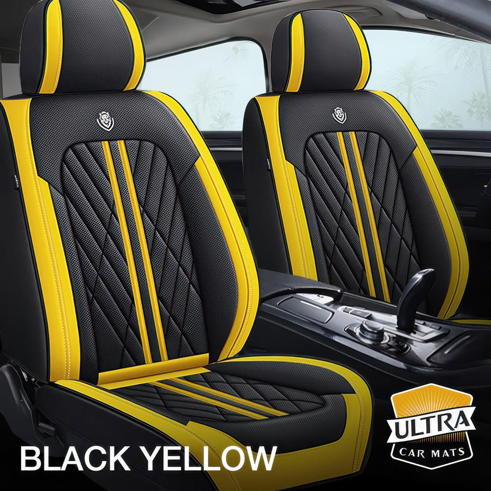 Black & Yellow Ultra Car Seat Covers