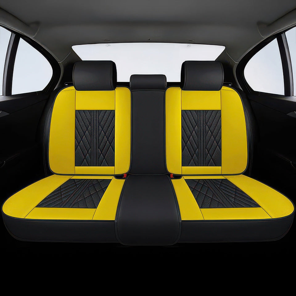 Black & Yellow Ultra Car Seat Covers