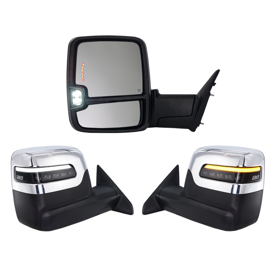 2023+ Style Ram Tow Mirrors | 2009-2018 Dodge Ram 1500